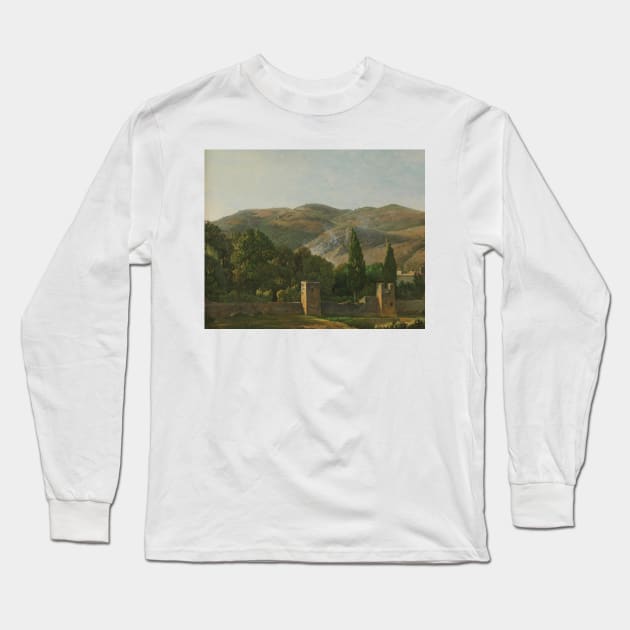 Fortified Wall, Italy by Simon Denis Long Sleeve T-Shirt by Classic Art Stall